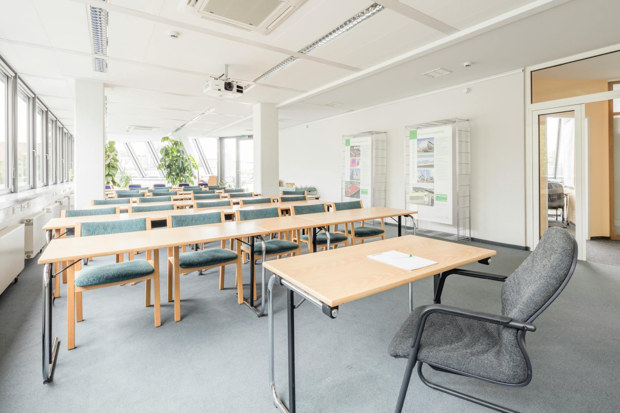 Clean and tidy empty school classroom